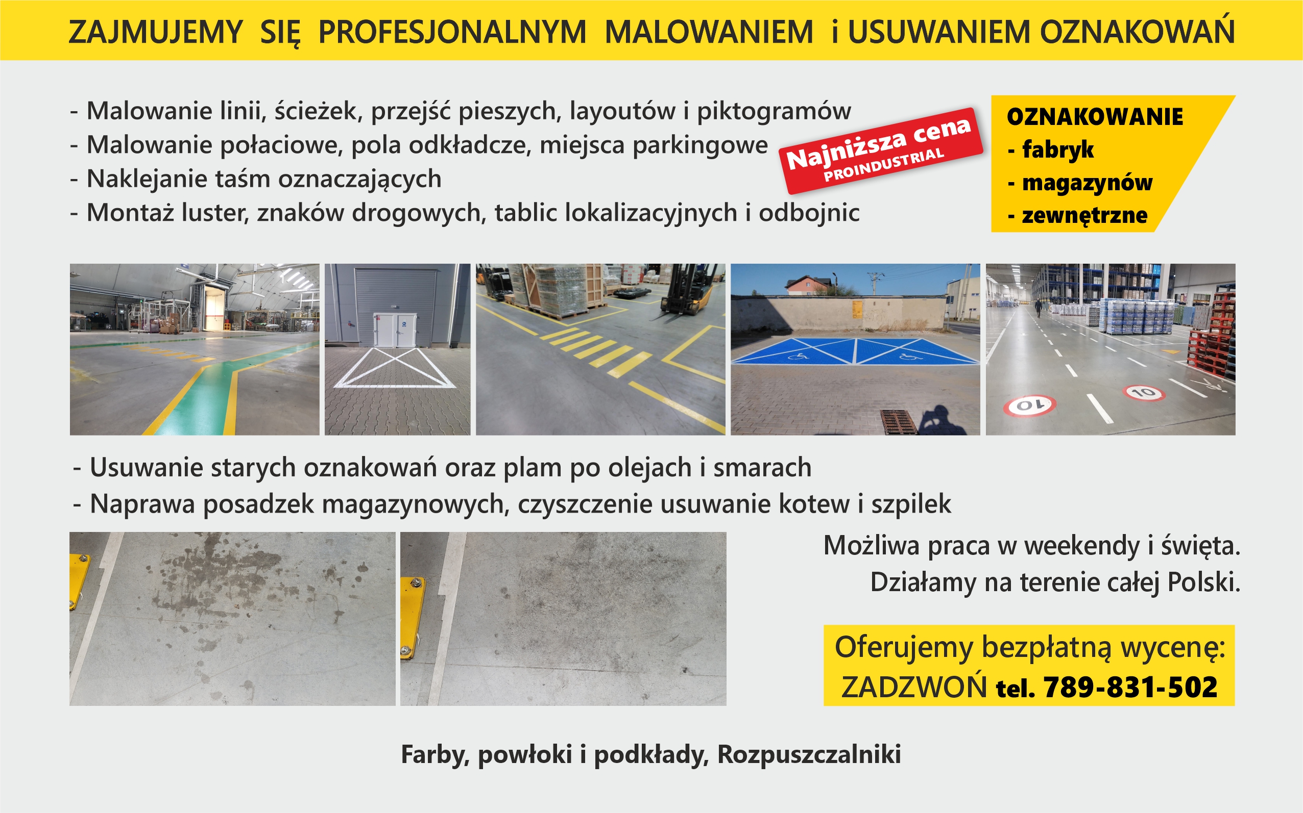 MALOWANIE OZNAKOWANIA POZIOMEGO